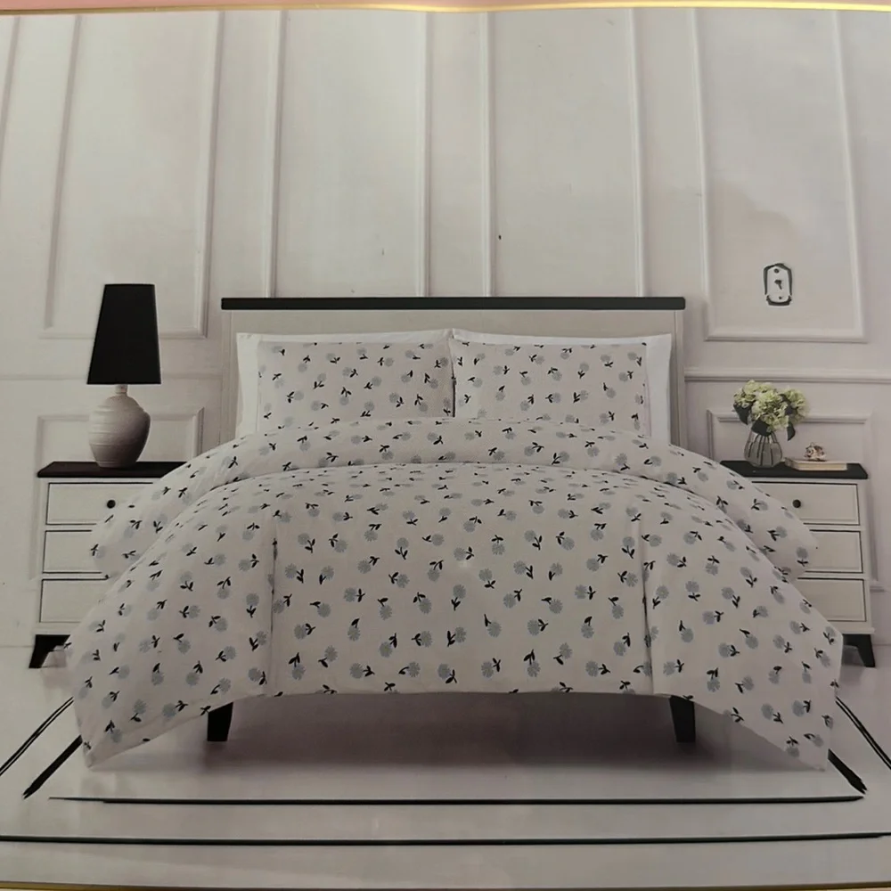 Kate spade full queen comforter set flower power